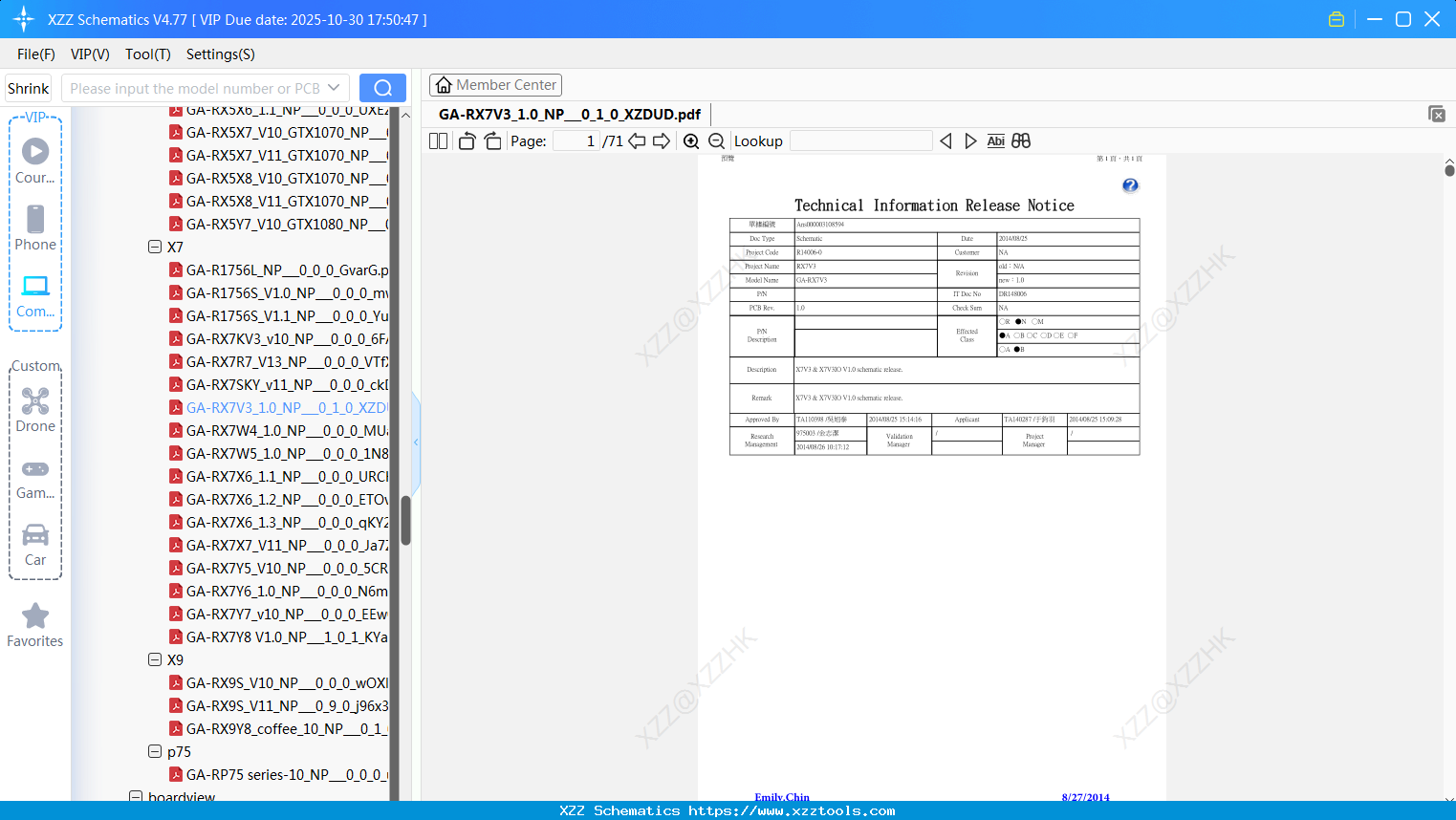 Laptop Gigabyte GA-RX7V3_1.0_NP_0_1_0_XZDUD